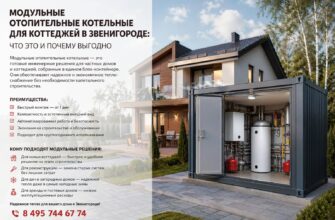 Модульные отопительные котельные для коттеджей в Звенигороде