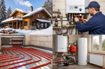 Системы отопления дома в Звенигороде