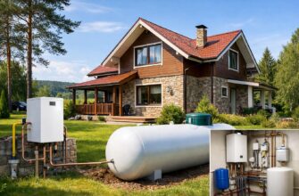 Газовое отопление загородного дома в Звенигороде