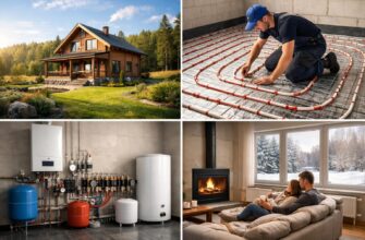 Водяное отопление загородного дома в Звенигороде