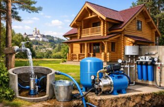 Водоснабжение деревянного дома в Звенигороде