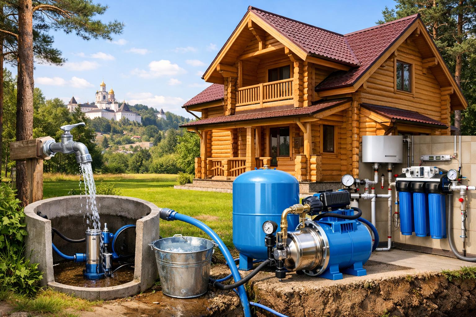 Звенигород Водоснабжение деревянного дома — надежные решения от компании