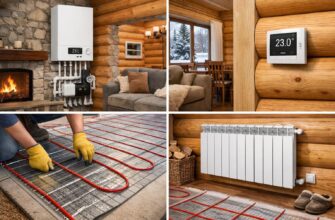 Электрическое отопление дома из бруса в Звенигороде