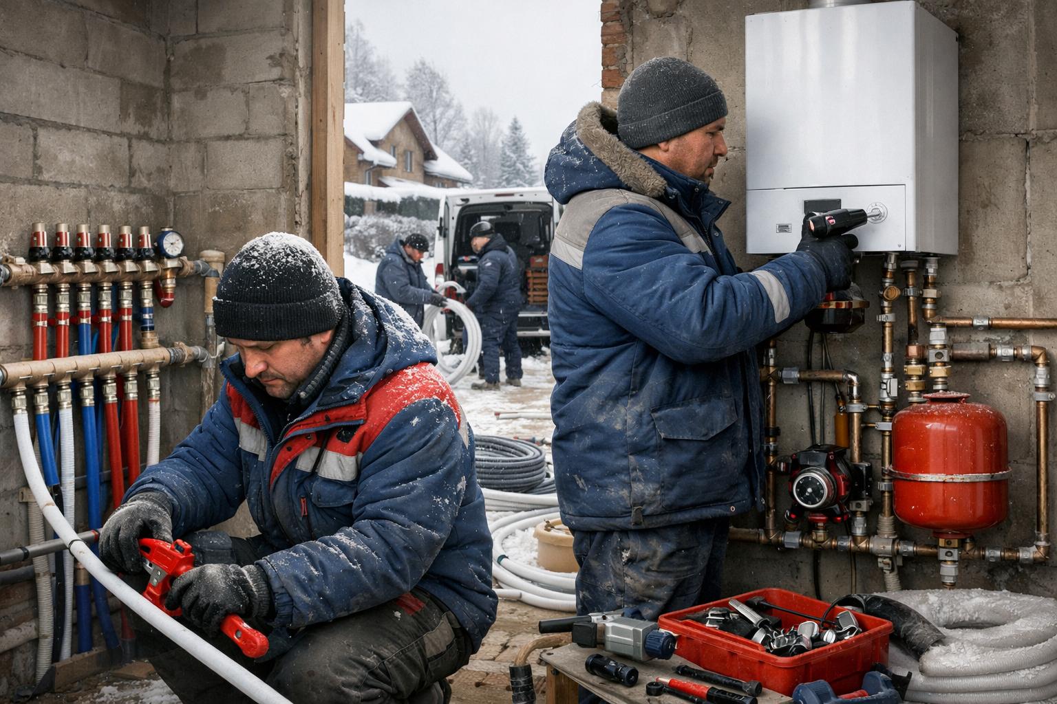Быстрый монтаж отопления зимой — как работает наша экспресс-команда