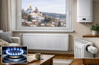 Звенигород: автономное отопление стальными радиаторами