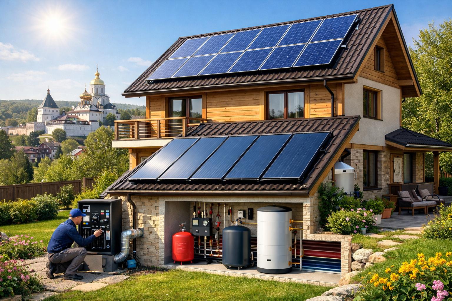 Звенигород Солнечное отопление дома – реальность: преимущества и выгоды для вашего дома