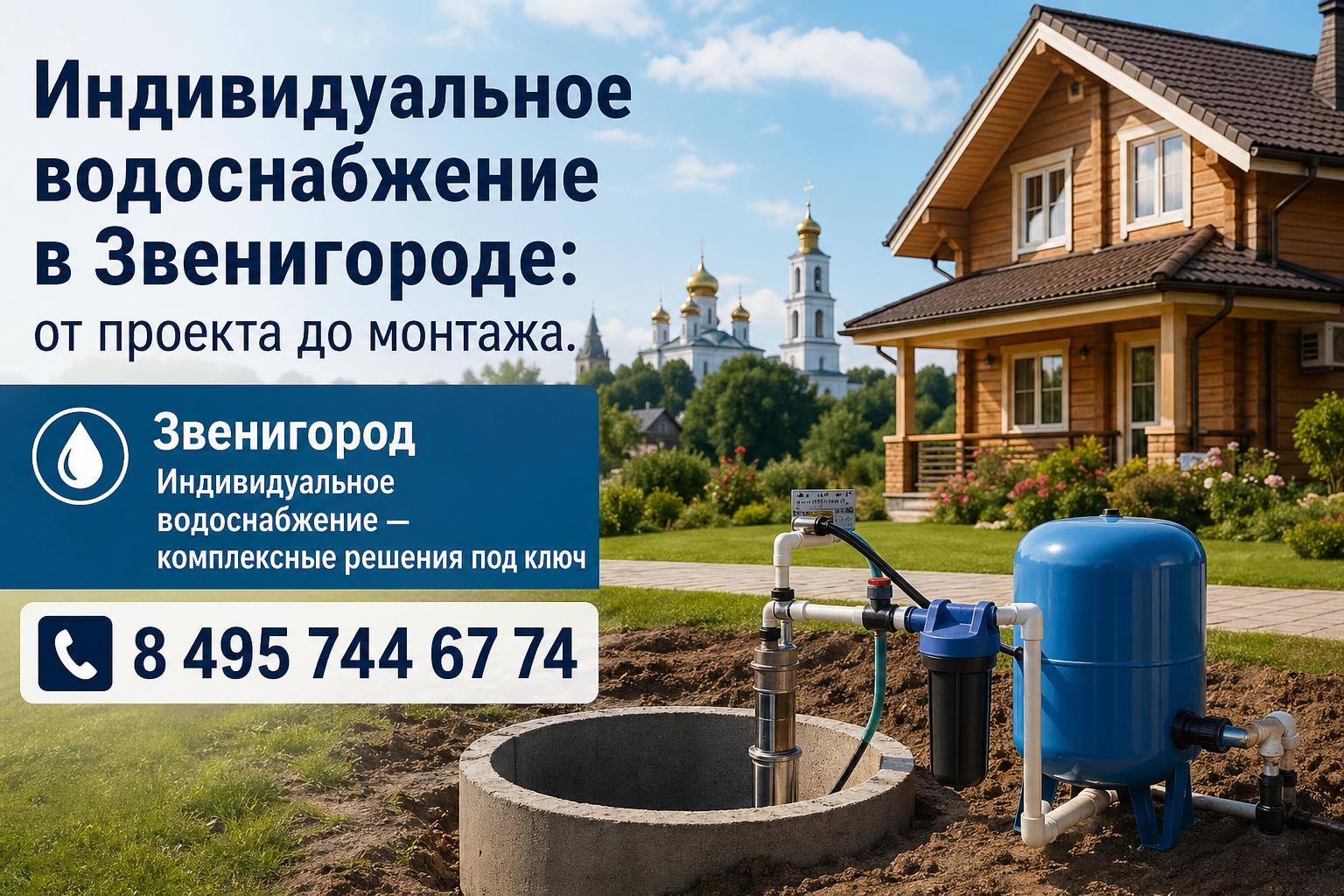 Звенигород Индивидуальное водоснабжение — комплексные решения под ключ