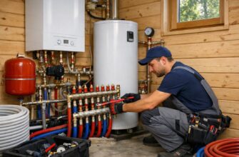 Монтаж отопления дачного дома в Звенигороде