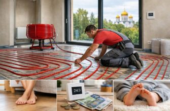 Монтаж теплых полов в Звенигороде