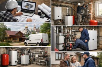 Автономное отопление дачи в Звенигороде