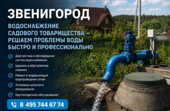 Водоснабжение садового товарищества в Звенигороде
