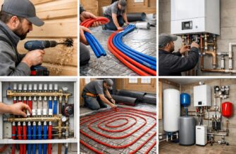 Монтаж системы отопления в частном доме Звенигородского района