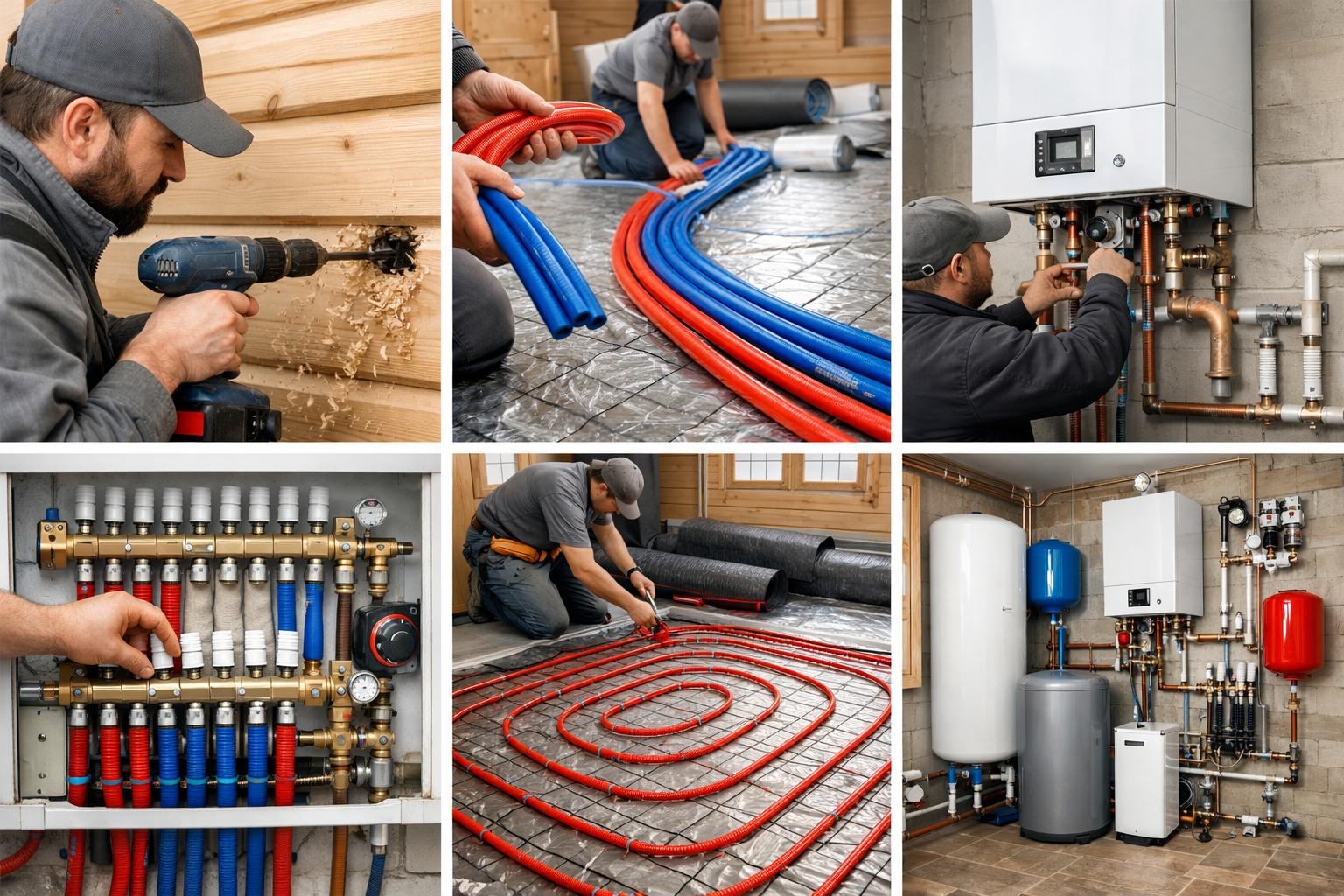 Комплексный монтаж отопления в частном доме от