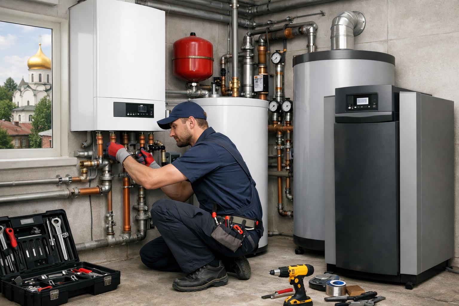 Профессиональный монтаж котлов любого типа — под ключ от Звенигород Профессиональный монтаж котлов любого типа — под ключ от Звенигород