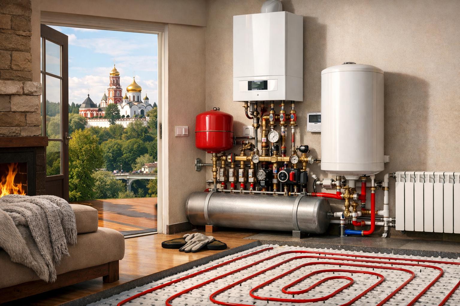 Звенигород - системы отопления водоснабжения 8 495 744 67 74 — отопление под ключ с гарантией и быстрым запуском