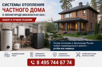 Системы отопления частного дома в Звенигороде (Московская обл.)
