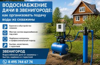 Водоснабжение дачи в Звенигороде