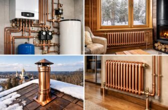 Медное отопление частного дома в Звенигороде