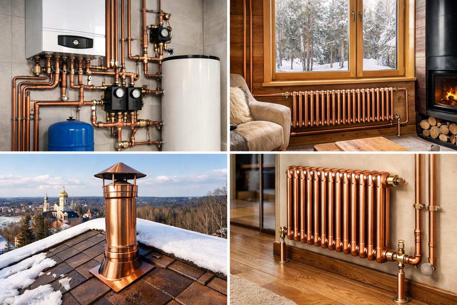 Почему медное отопление — оптимальный выбор для частного дома в Звенигороде