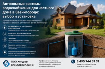Автономные системы водоснабжения для частного дома в Звенигороде