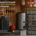 Монтаж медной котельной в частном доме Звенигорода