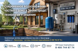 Современное водоснабжение частного дома в Звенигороде