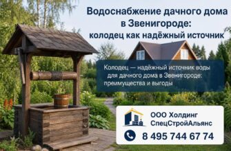 Водоснабжение дачного дома в Звенигороде: колодец