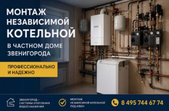 Монтаж независимой котельной в частном доме Звенигорода