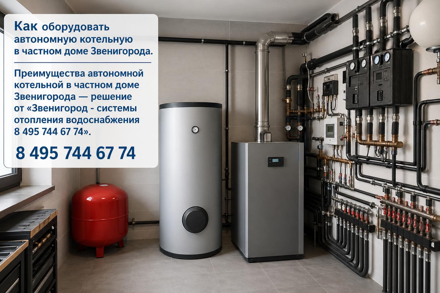 Преимущества автономной котельной в частном доме Звенигорода — решение от «Звенигород - системы отопления водоснабжения 8 495 744 67 74»