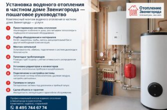 Установка водяного отопления в частном доме Звенигорода