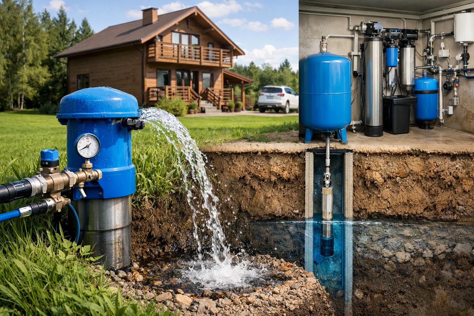 Звенигород Водоснабжение дома с помощью артезианской скважины — надёжное решение