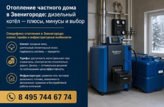 Отопление частного дома в Звенигороде: дизельный котёл