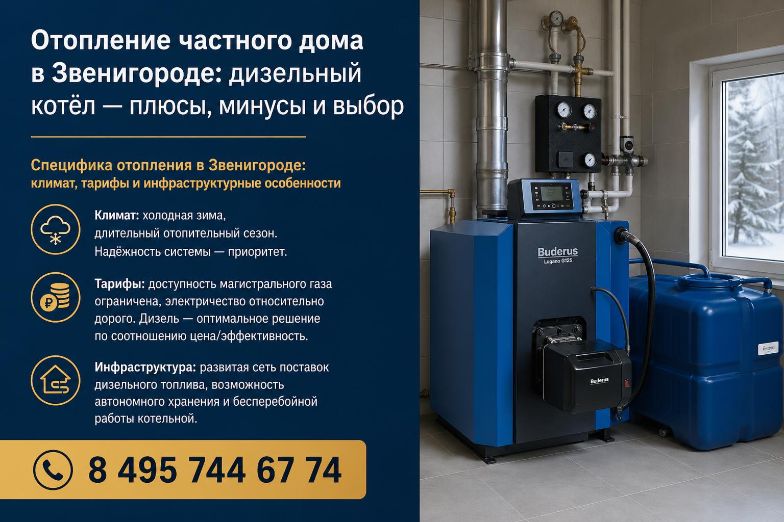 Специфика отопления в Звенигороде: климат, тарифы и инфраструктурные особенности