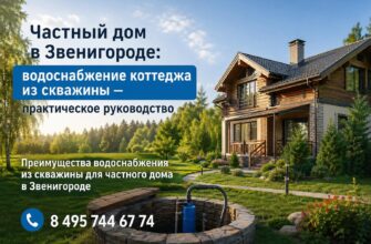 Частный дом в Звенигороде: водоснабжение коттеджа из скважины
