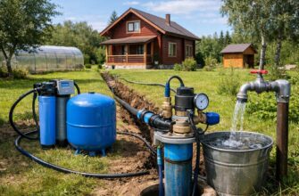 Водоснабжение дачи из скважины в Звенигороде