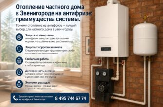 Отопление частного дома в Звенигороде на антифризе