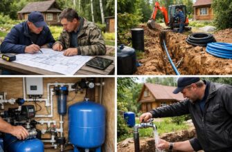 Монтаж водоснабжения для дачи в Звенигороде