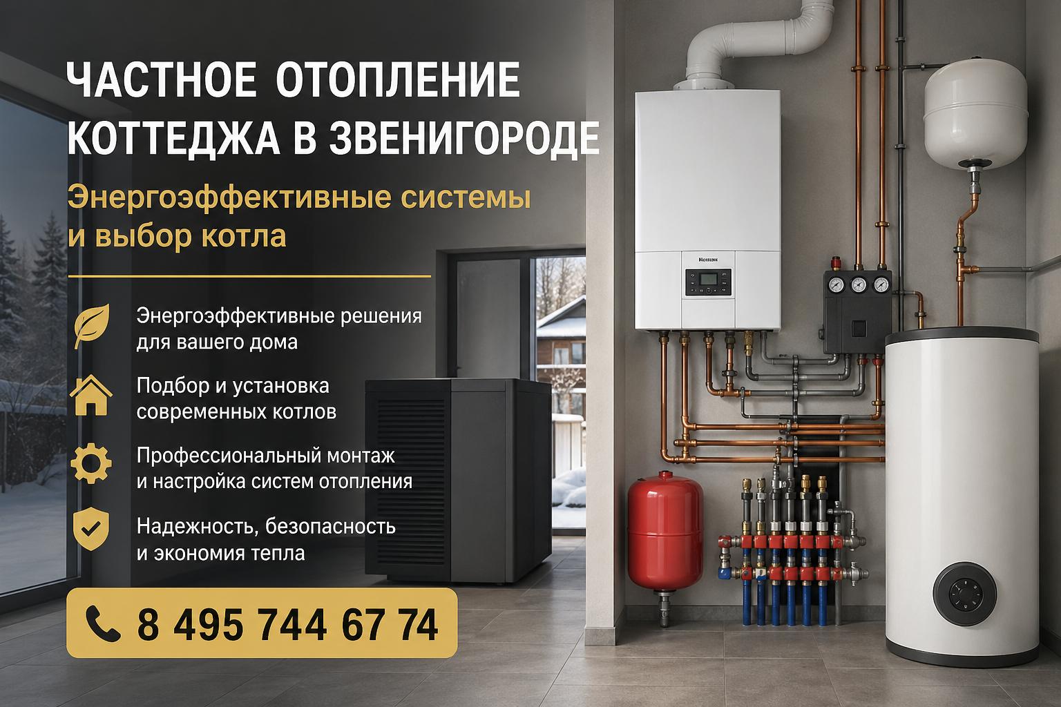 Энергоэффективные решения отопления для коттеджа в Звенигороде