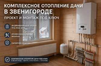 Комплексное отопление дачи в Звенигороде