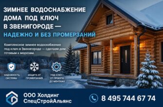 Зимнее водоснабжение дома под ключ в Звенигороде