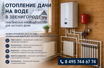Отопление дачи на воде в Звенигороде