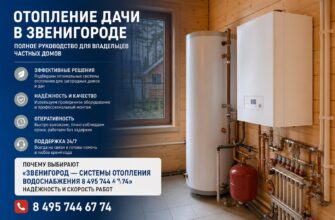 Отопление дачи в Звенигороде