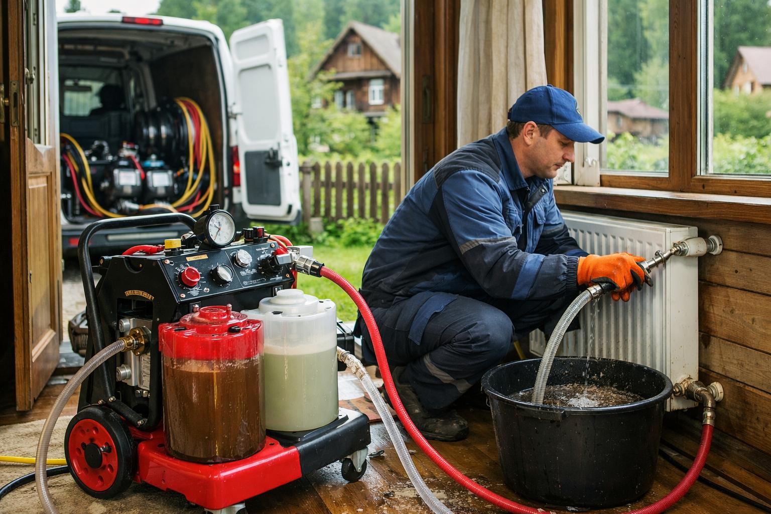 Эффективная Звенигород Промывка отопления дачи — вернем тепло в систему за один визит