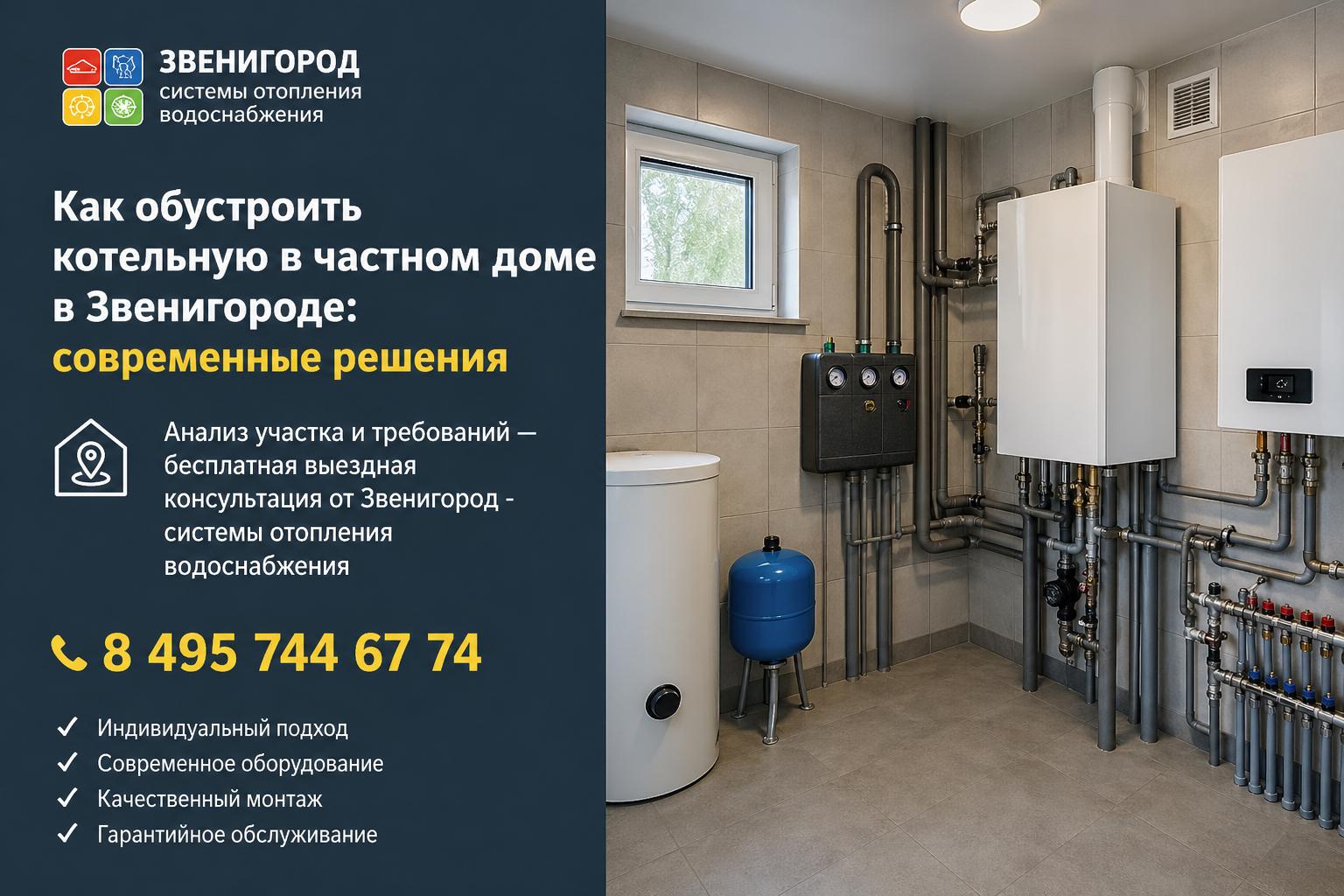 Анализ участка и требований — бесплатная выездная консультация от Звенигород - системы отопления водоснабжения 8 495 744 67 74