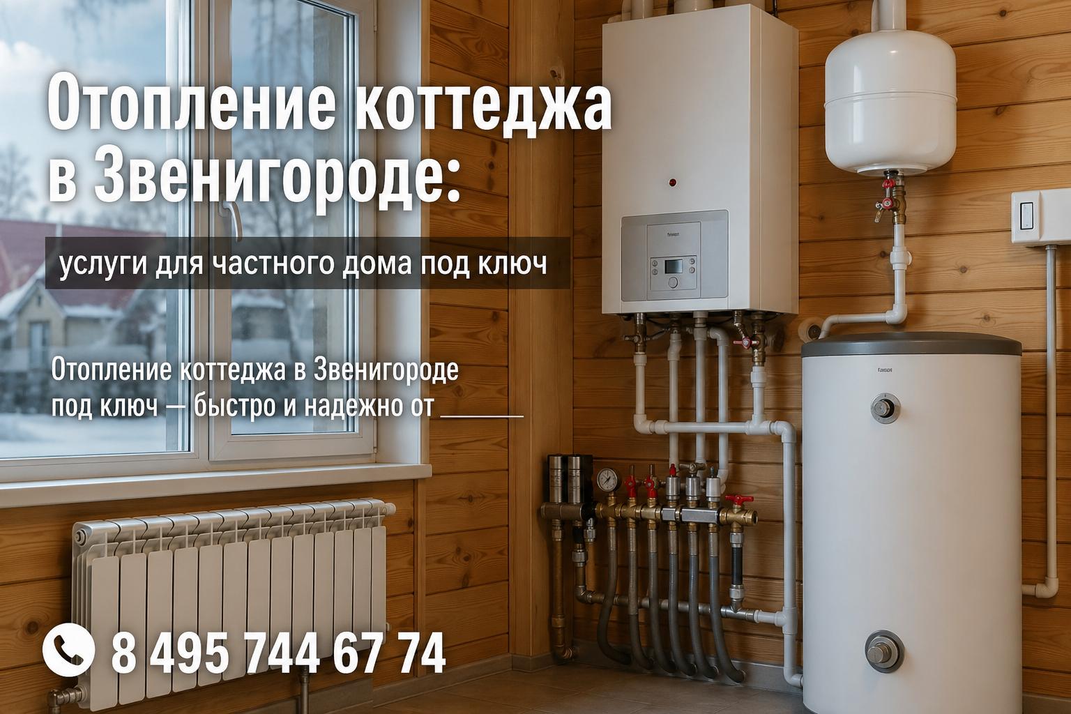 Отопление коттеджа в Звенигороде под ключ — быстро и надежно от