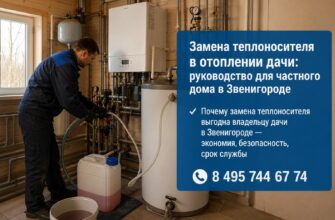 Замена теплоносителя в отоплении дачи