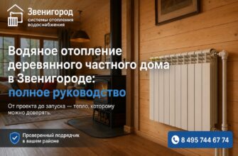 Водяное отопление деревянного частного дома в Звенигороде