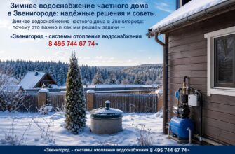 Зимнее водоснабжение частного дома в Звенигороде