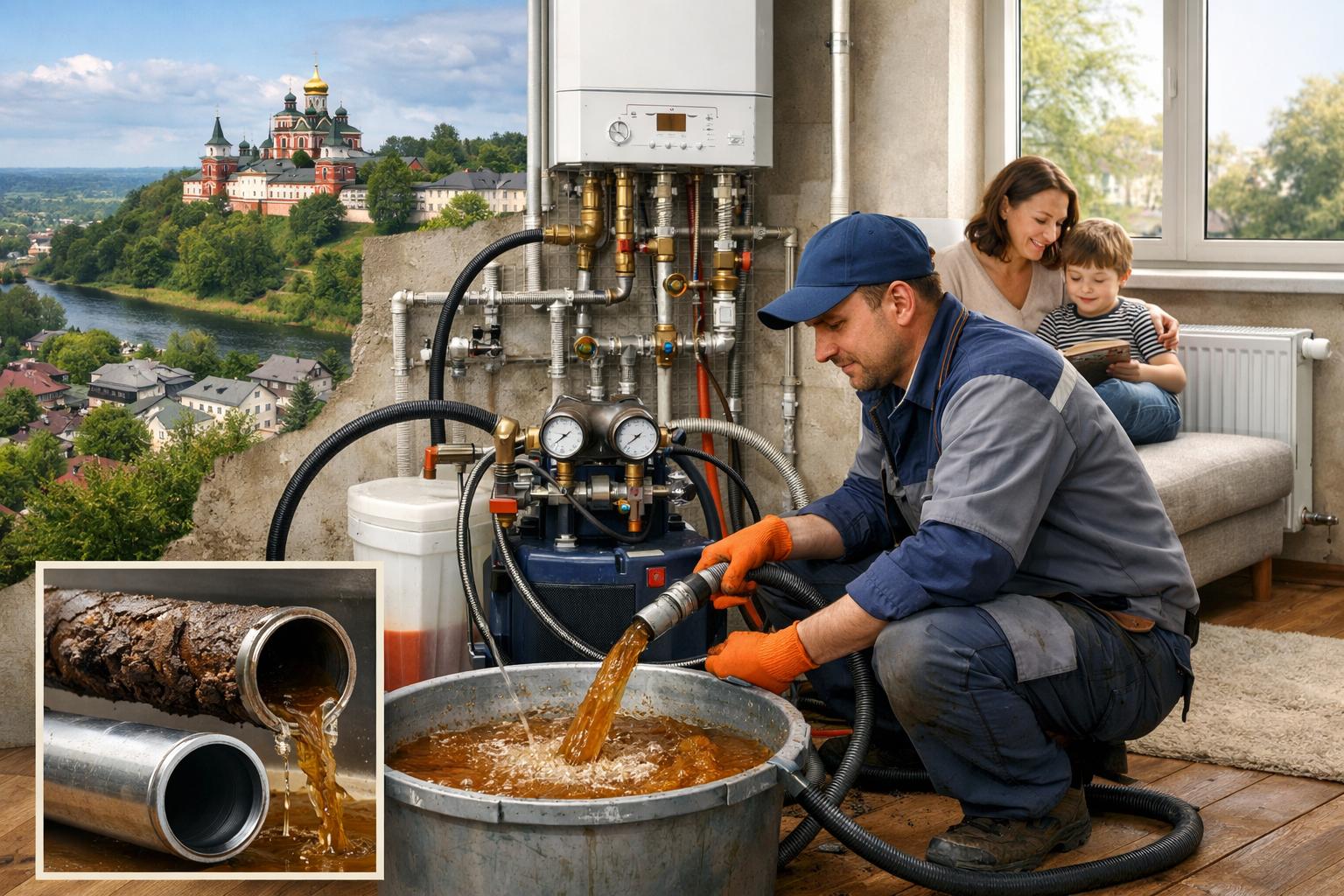 Звенигород — Для чего нужна промывка системы в вашем доме