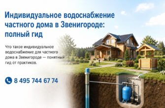 Индивидуальное водоснабжение частного дома в Звенигороде